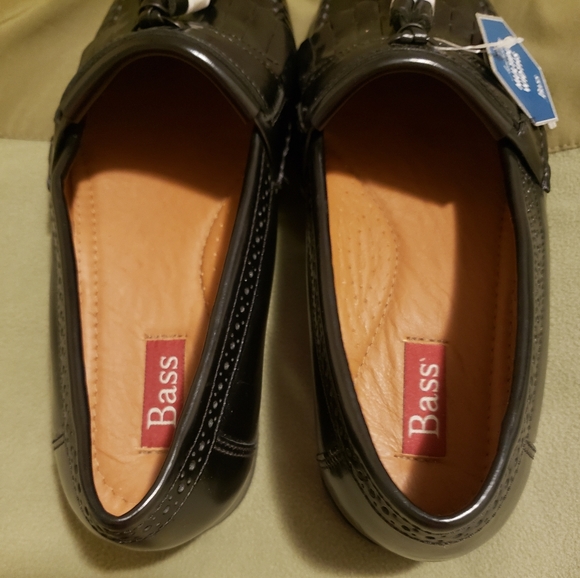 Bass Grammer Tasseled Men's Shoes Sz-8.5 Black - Picture 7 of 10